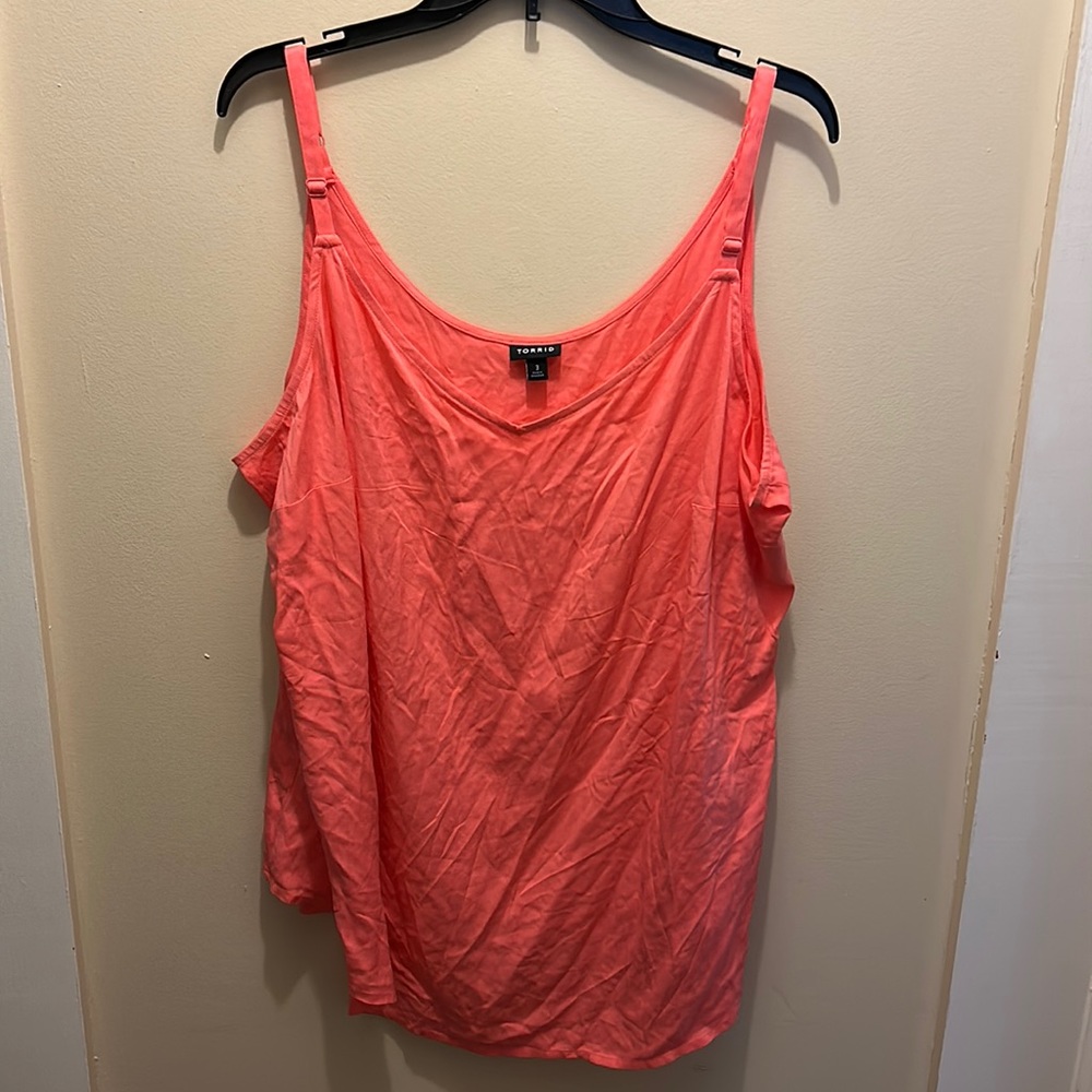 Torrid pink tank top size 3